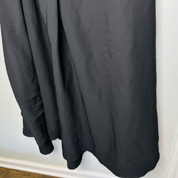C/MEO COLLECTIVE Black Strapless Ribbed Side Slit Midi Dress Size Large - Picture 4 of 11